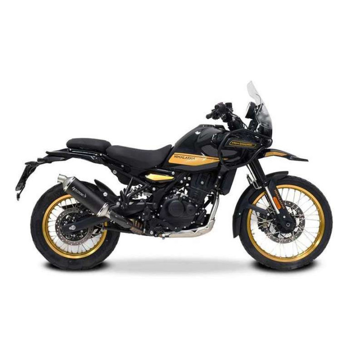 HP Corse SP-1 approved muffler Black stainless steel Royal Enfield Himalayan 450