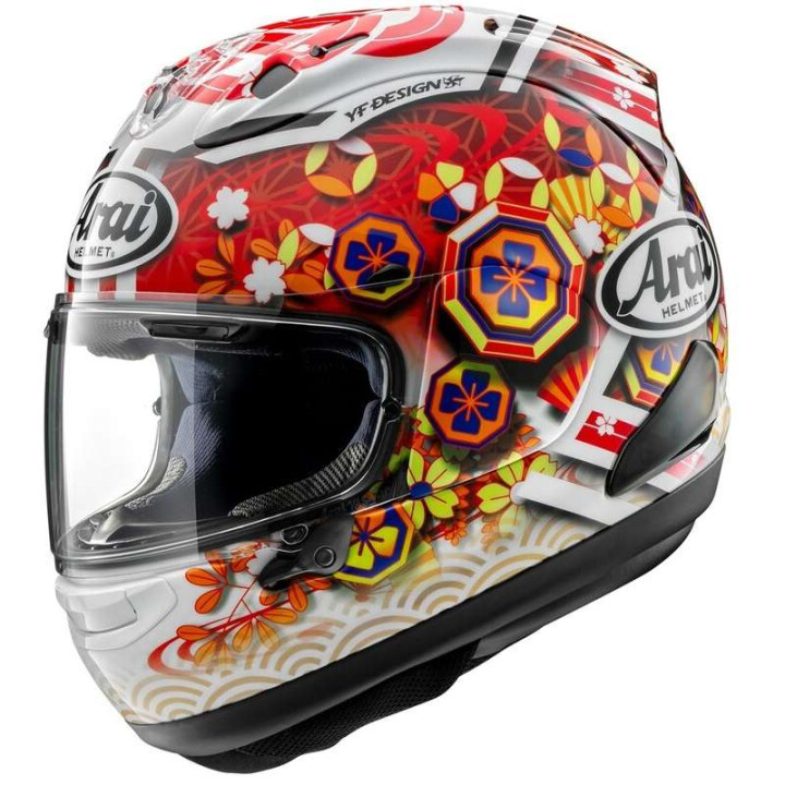 Arai RX-7V EVO Nakagami GP3 Replica motorcycle helmet Arai RX-7V EVO Nakagami GP3 Replica motorcycle helmet