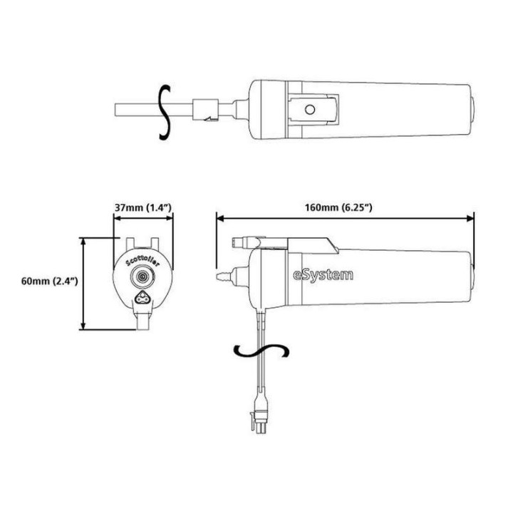 Graisseur de chaîne automatique Scottoiler eSystem 3.1 + lubrifiant vert biodégradable