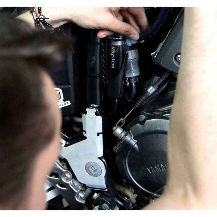 Graisseur de chaîne automatique Scottoiler + lubrifiant vert biodégradable