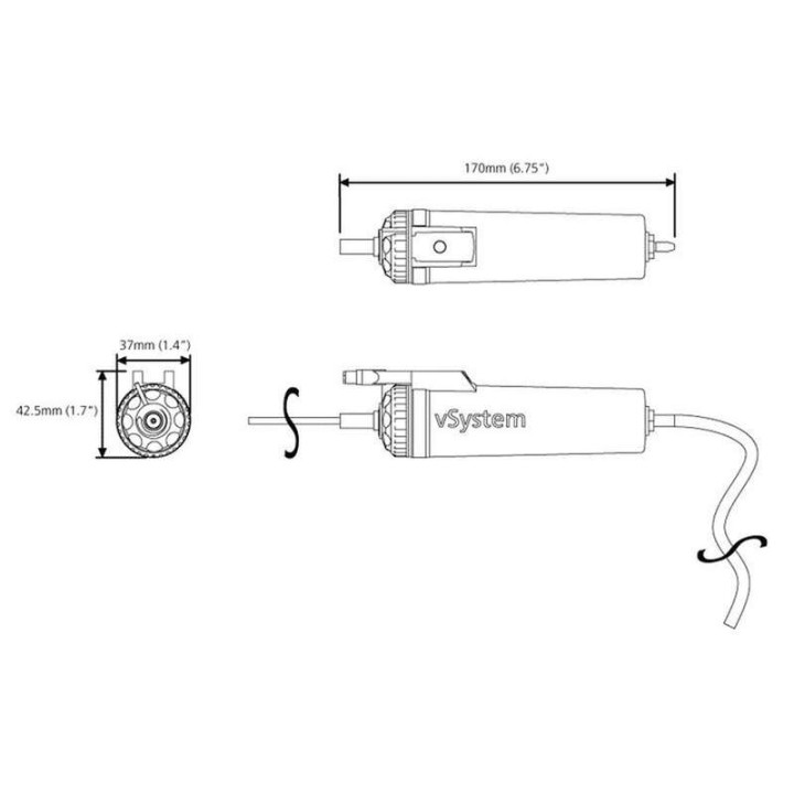 Graisseur de chaîne automatique Scottoiler + lubrifiant rouge haute température