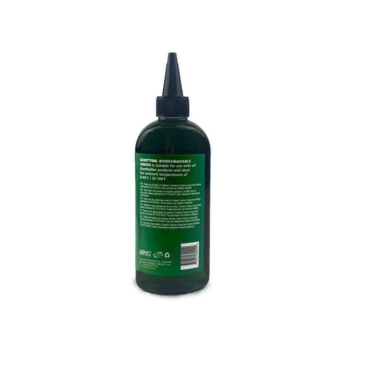 Huile biodégradable Scottoiler 250 ml vert