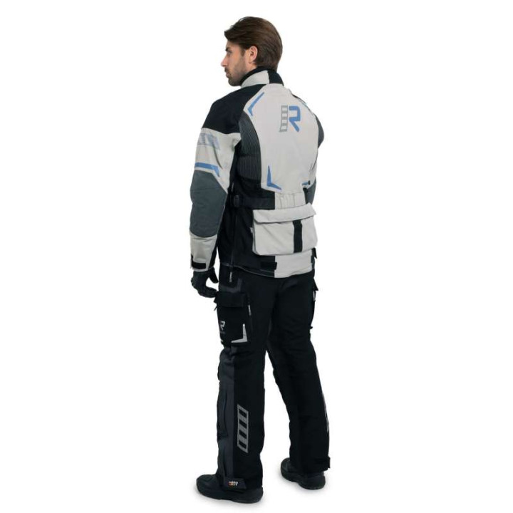 Veste moto Rukka VENTU-R Gris/Bleu