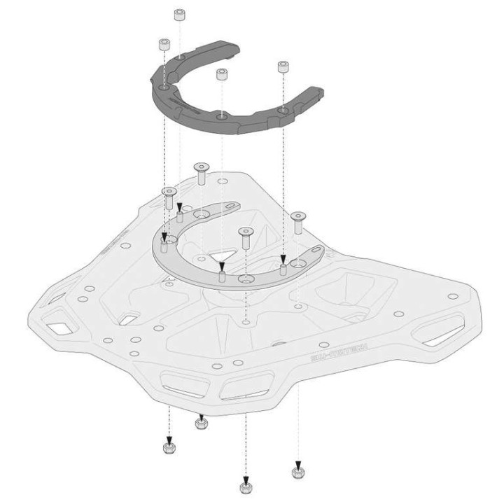 SW-Motech STREET RACK adapter kit for PRO flange