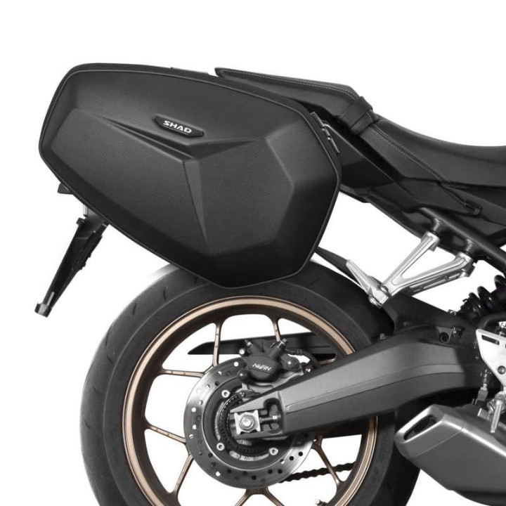 Sacoches cavalières Shad E48SR + écarteurs CB650R Neo Sports Café/CBR650R (H0CR64SR)