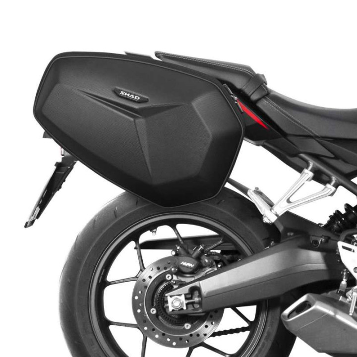 Sacoches cavalières Shad E48SR + écarteurs CB650R Neo Sports Café/CBR650R (H0CR64SR)