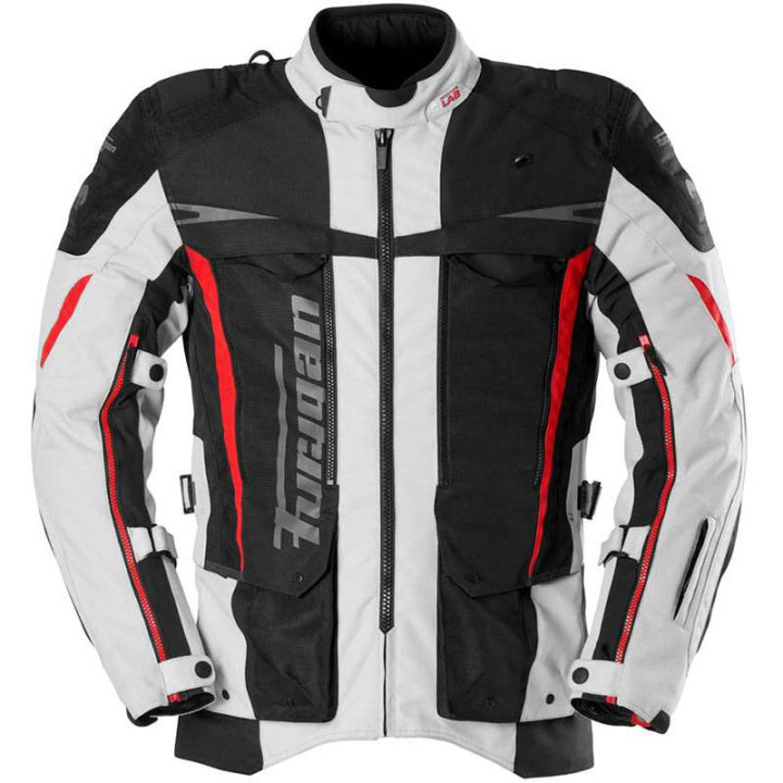 Motorcycle jacket Furygan MONTROC KEVLAR® PRIMALOFT® 3 in 1 Black/Red