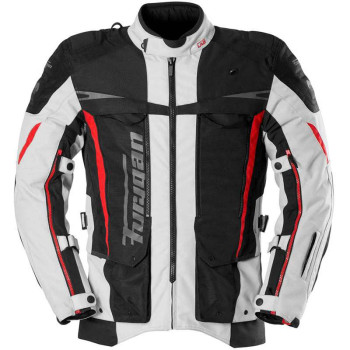 Veste moto Furygan MONTROC KEVLAR® PRIMALOFT® 3 en 1 Noir/Rouge