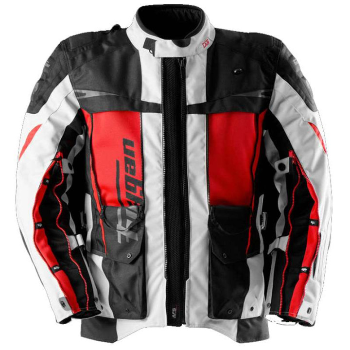Motorcycle jacket Furygan MONTROC KEVLAR® PRIMALOFT® 3 in 1 Black/Red
