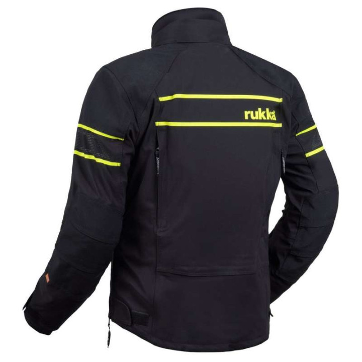Veste moto Rukka RAPTO-R Gore-Tex 3 couches Noir/Jaune