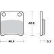Plaquettes de frein Moto Master 412404 (frein de parking)