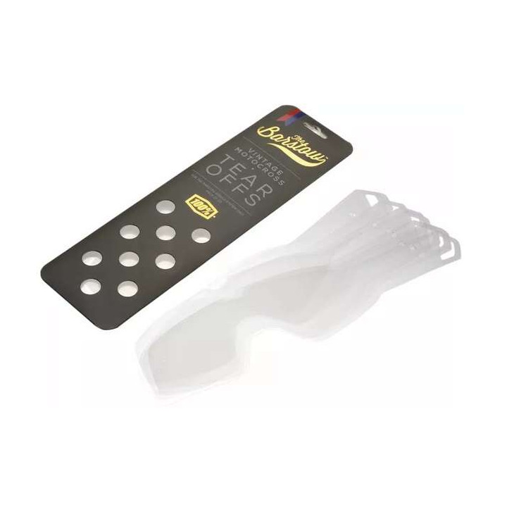 Tear-offs (x20) pour masque moto 100% BARSTOW