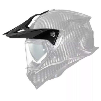 Casquette noire brillante pour casque Premier DISCOVERY