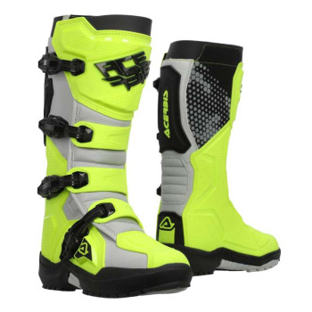 Bottes moto Acerbis ARTIGLIO Jaune Fluo/Blanc