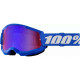 Masque moto cross 100% STRATA 2 BLUE MIRROR