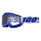 Masque moto 100% ACCURI 2 BLUE CLEAR