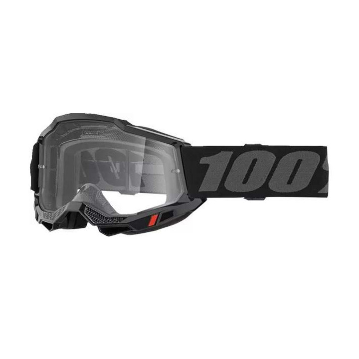 100% ACCURI 2 BLACK CLEAR motorcycle mask