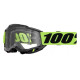 Motorcycle mask 100% ACCURI 2 NEON YELLOW CLEAR