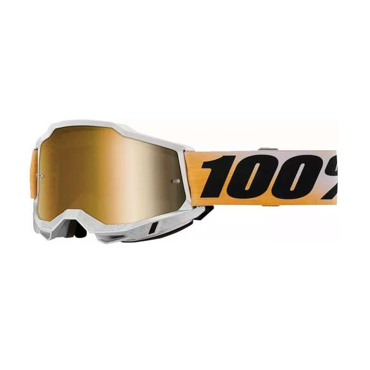 100% ACCURI 2 SHIV IRIDIUM GOLD motorcycle mask