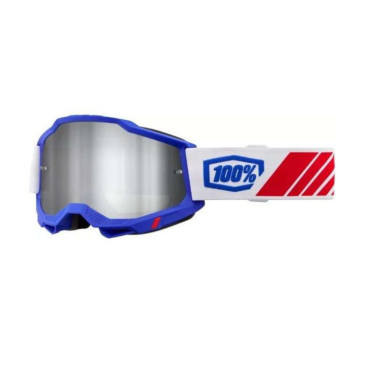 Masque moto 100% ACCURI 2 KOLBY IRIDIUM SILVER