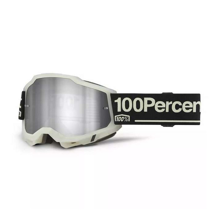 100% ACCURI 2 GLOW IRIDIUM SILVER motorcycle mask