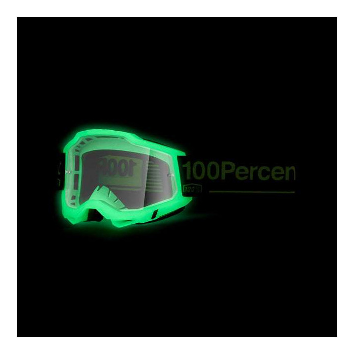 100% ACCURI 2 GLOW IRIDIUM SILVER motorcycle mask