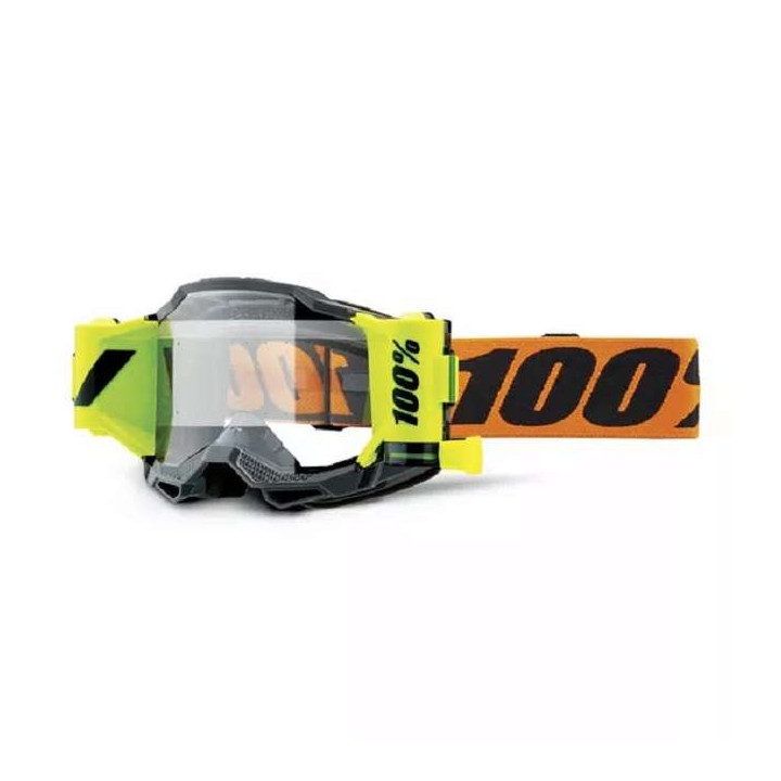 100% ACCURI 2 FORECAST ORANGE CLEAR motorcycle mask