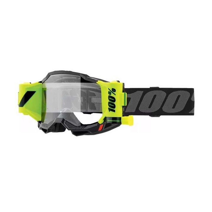 100% ACCURI 2 FORECAST BLACK CLEAR motorcycle mask