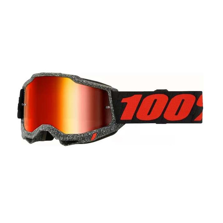 Masque moto 100% ACCURI 2 HUARAKI IRIDIUM RED