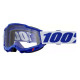 Masque moto 100% ACCURI 2 OTG BLUE CLEAR