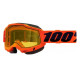 Masque moto 100% ACCURI 2 SNOW ORANGE YELLOW