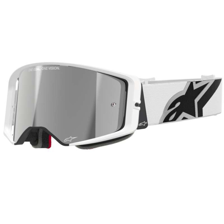 Masque cross Alpinestars SUPERTECH CORP White Mirror - Silver