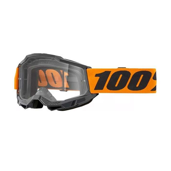 Masque moto 100% ACCURI 2 OTG ORANGE CLEAR