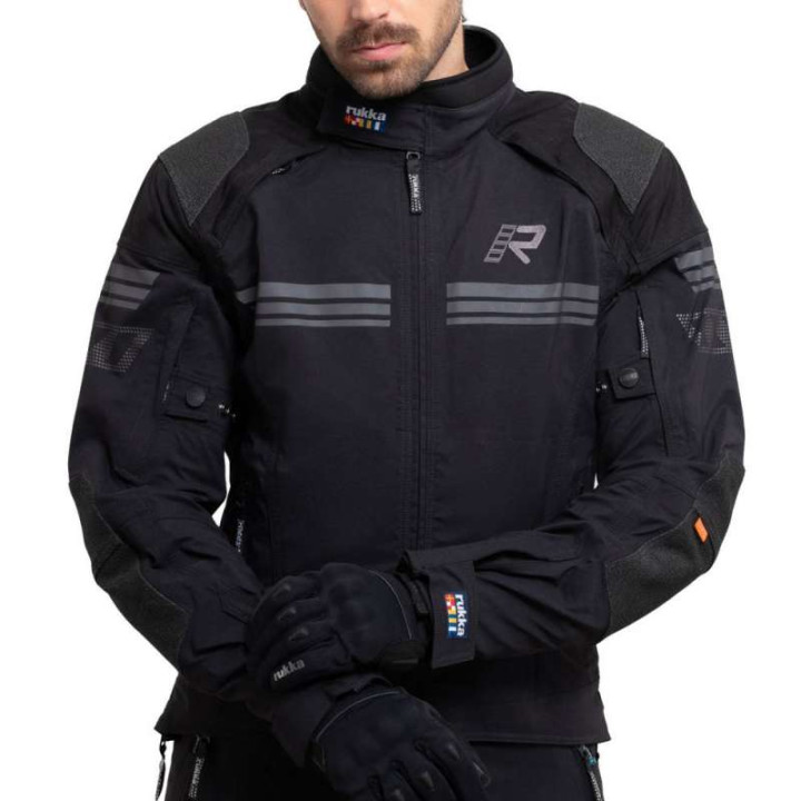 Blouson moto Rukka ARMATOU-R laminé 3 couches Noir Blouson moto Rukka ARMATOU-R laminé 3 couches Noir
