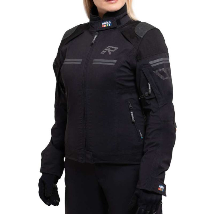 Veste moto femme Rukka ARMATOU-R LADY laminée 3 couches Noir