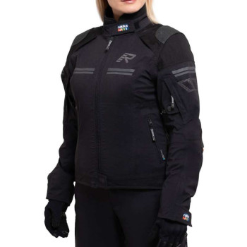 Veste moto femme Rukka ARMATOU-R LADY laminée 3 couches Noir Veste moto femme Rukka ARMATOU-R LADY laminée 3 couches Noir