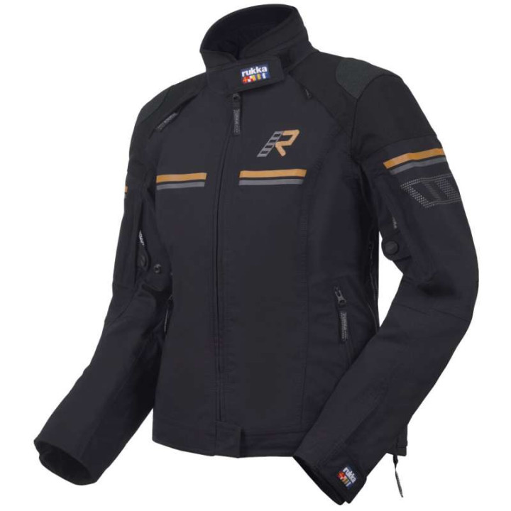 Veste moto femme Rukka ARMATOU-R LADY laminée 3 couches Gris/Marron