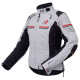 Veste moto femme Rukka ARMATOU-R LADY laminée 3 couches Gris/Rouge