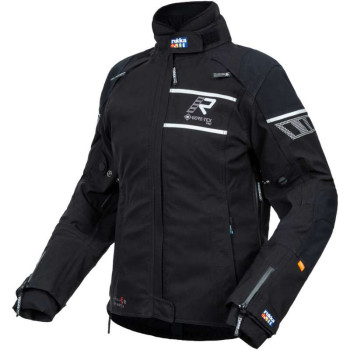 Veste moto femme Rukka RAPTORINA Gore Tex Pro laminée 3C Noir/Blanc Veste moto femme Rukka RAPTORINA Gore Tex Pro laminée 3C Noir/Blanc