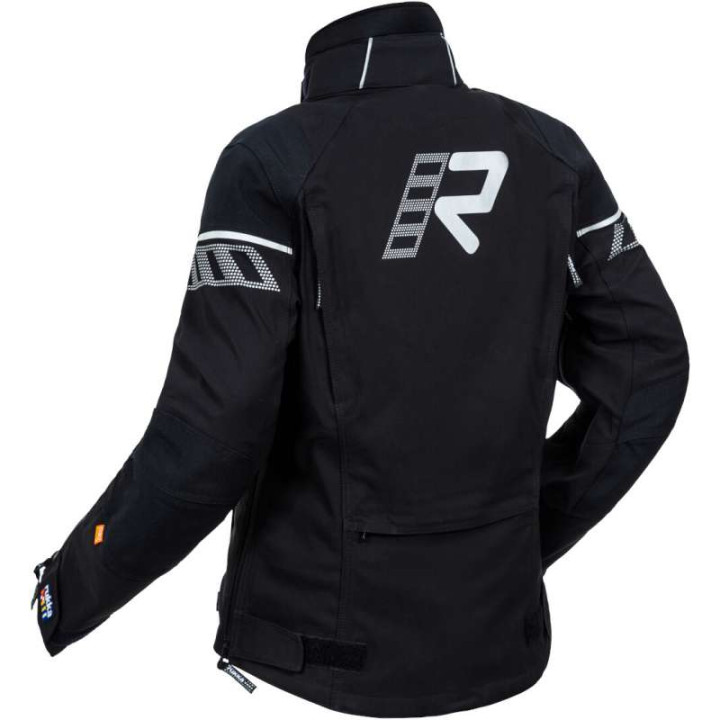 Veste moto femme Rukka RAPTORINA Gore Tex Pro laminée 3C Noir/Blanc