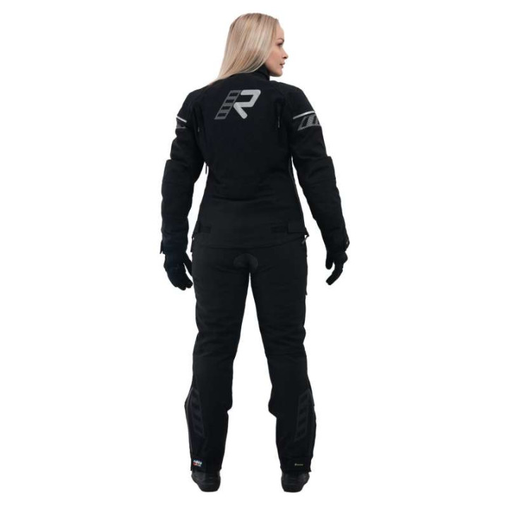 Veste moto femme Rukka RAPTORINA Gore Tex Pro laminée 3C Noir/Blanc
