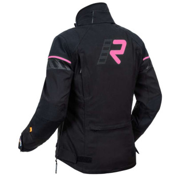 Veste moto femme Rukka RAPTORINA Gore Tex Pro laminée 3C Noir/Rose Veste moto femme Rukka RAPTORINA Gore Tex Pro laminée 3C Noir/Rose