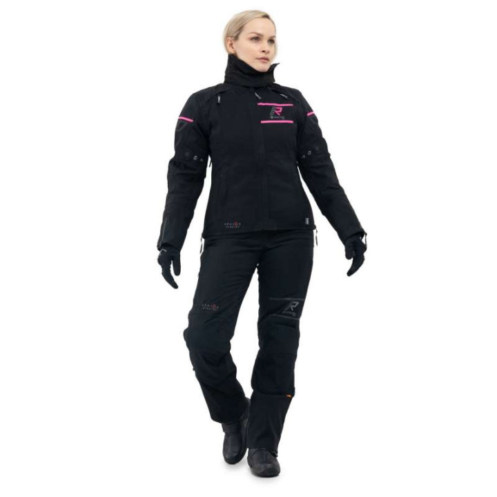 Veste moto femme Rukka RAPTORINA Gore Tex Pro laminée 3C Noir/Rose