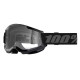 Masque moto cross 100% STRATA 2 BLACK CLEAR