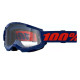 Masque moto cross 100% STRATA 2 NAVY CLEAR