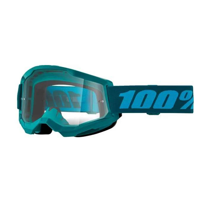 Masque moto cross 100% STRATA 2 STONE CLEAR