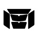 R4 retro-reflective stickers for motorcycle helmets