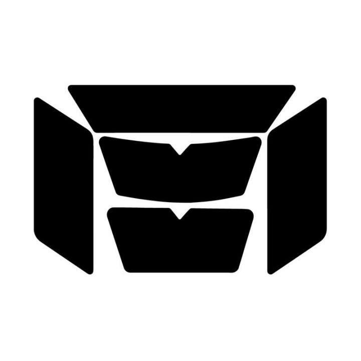 R4 retro-reflective stickers for motorcycle helmets