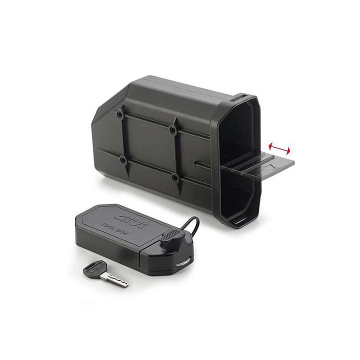 Boite à outils Givi S250 pour supports latéraux Monokey PL/PL-CAM Boite à outils Givi S250 pour supports latéraux Monokey PL/PL-CAM