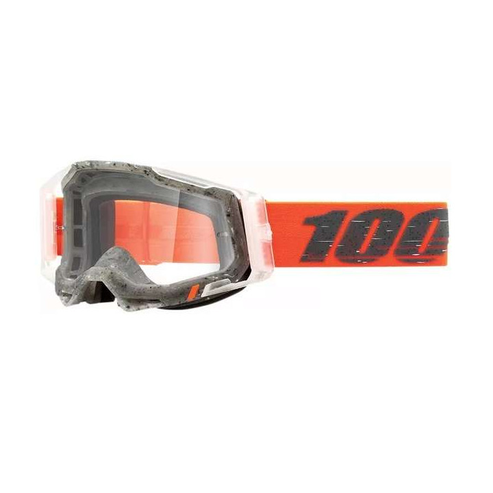 100% RACECRAFT 2 SCHRUTE CLEAR motocross mask